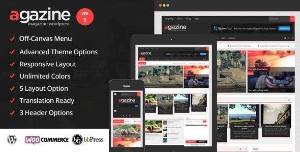 Agazine - Premium Retina Magazine WordPress Theme Logo